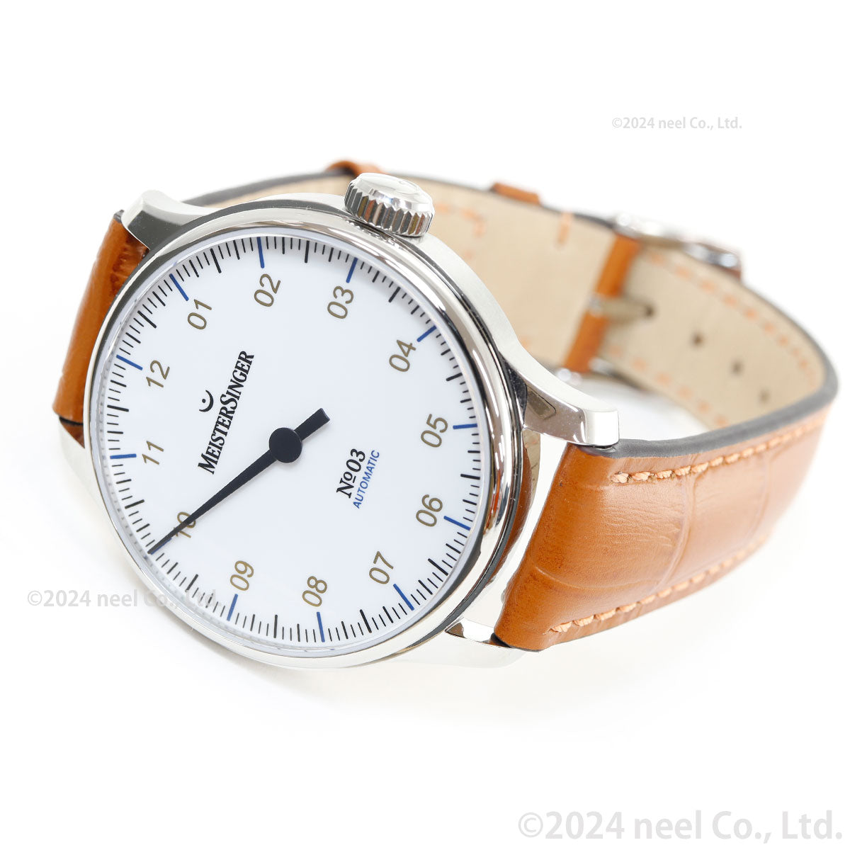 マイスタージンガー MeisterSinger ナンバースリー ホワイト 38mm No.03 white 自動巻き 腕時計 メンズ レディース BM9901G