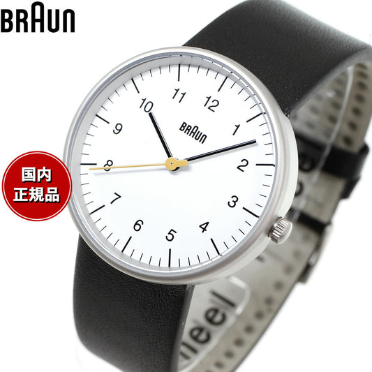 BRAUN ブラウン 腕時計 メンズ レディース BN0021BKG ホワイト×ブラック レザー