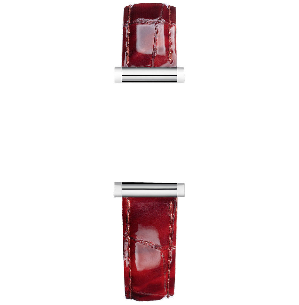 エルブラン HERBELIN アンタレス ANTARES 専用 替えバンド ベルト レディース BRAC17048A110 シングル ストラップ シルバー SIOUX TWISTER ROUGE クロコ型押し ルージュ