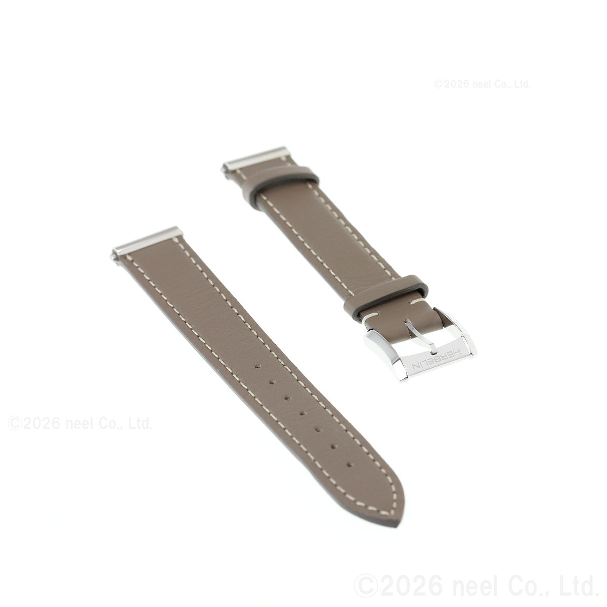 エルブラン HERBELIN アンタレス ANTARES 専用 替えバンド ベルト レディース BRAC17048A20 シングル ストラップ シルバー GRIS MOYEN トープ ベージュ