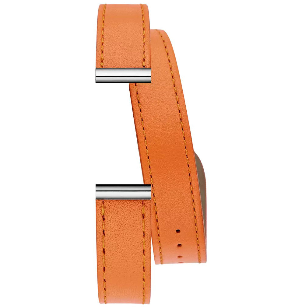 エルブラン HERBELIN アンタレス ANTARES 専用 替えバンド ベルト レディース BRAC17048A80 ダブル ストラップ シルバー NAPPA SOFT ORANGE オレンジ