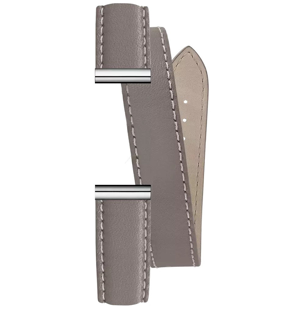 エルブラン HERBELIN アンタレス ANTARES 専用 替えバンド ベルト レディース BRAC17048A92 ダブル ストラップ シルバー GRIS MOYEN トープベージュ