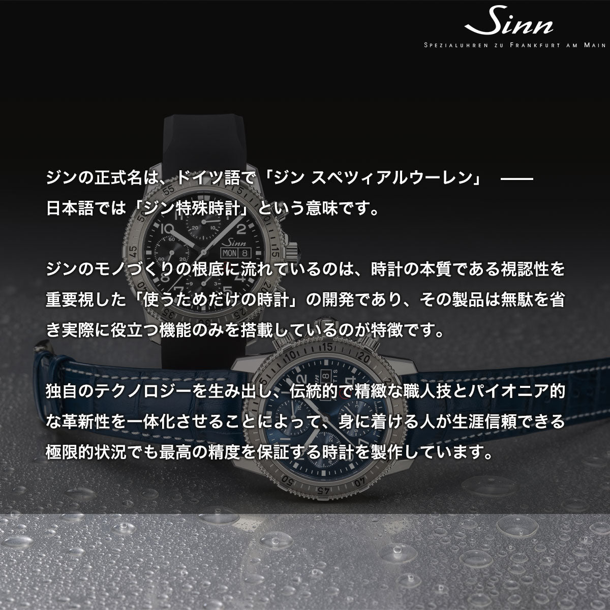 Sinn ジン 556 Sage 自動巻き 限定 腕時計 Pilot Watches パイロットウォッチ キャンバスレザーストラップ グレー ドイツ製【60回分割手数料無料！】