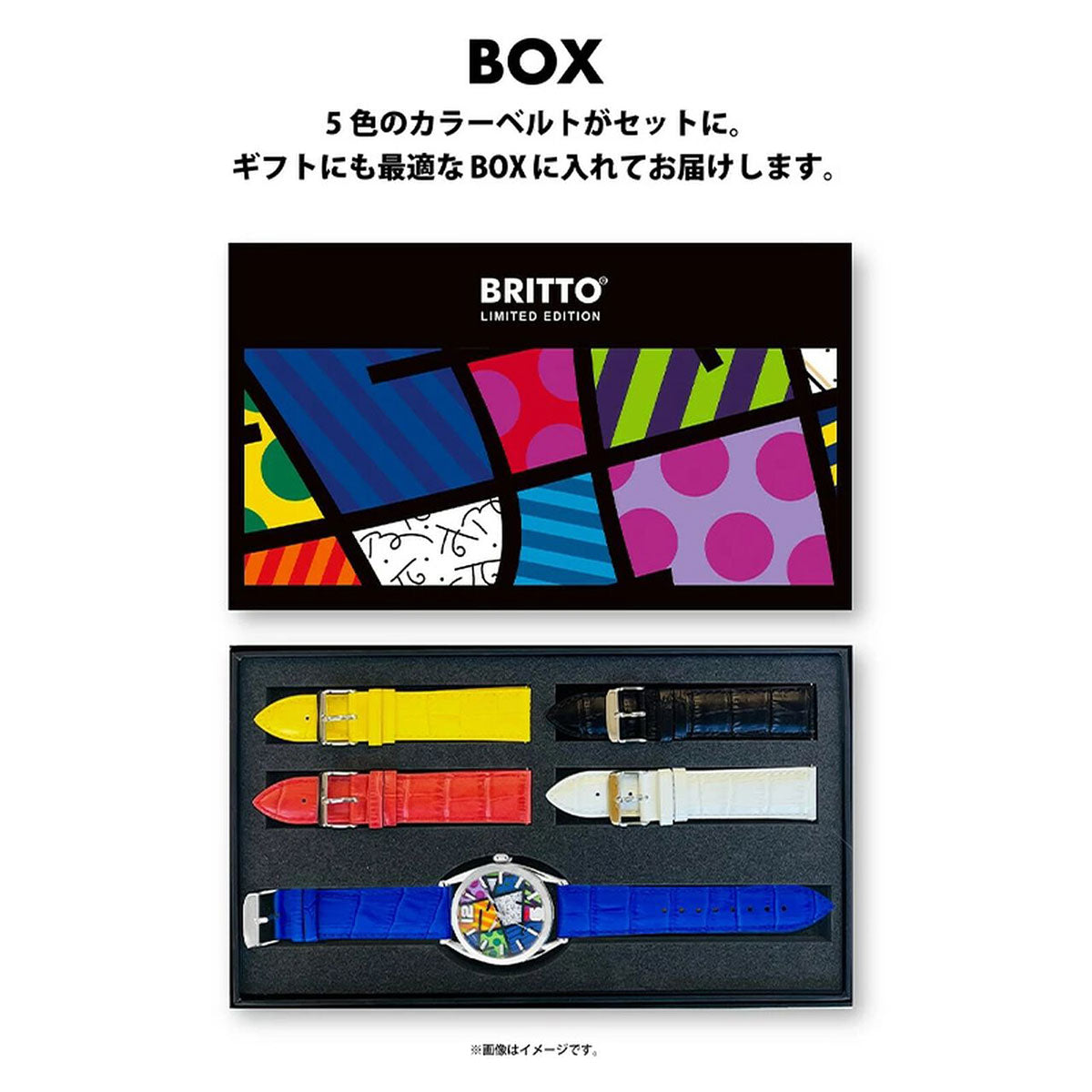 ロメロ・ブリット ROMERO BRITTO カラフル ランドスケープ ミディアム 腕時計 メンズ レディース BRIT002S2