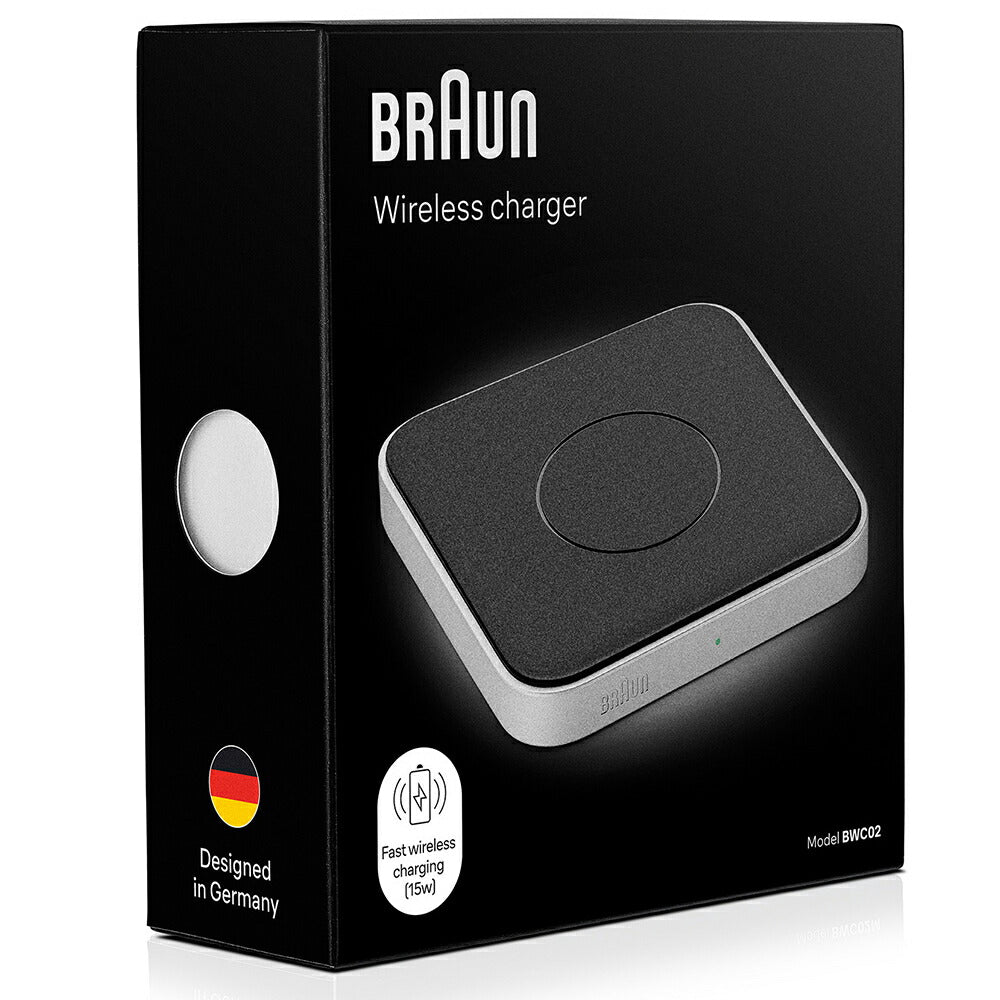 BRAUN ブラウン 高速充電器 ワイヤレスチャージャー Qi規格 BWC02