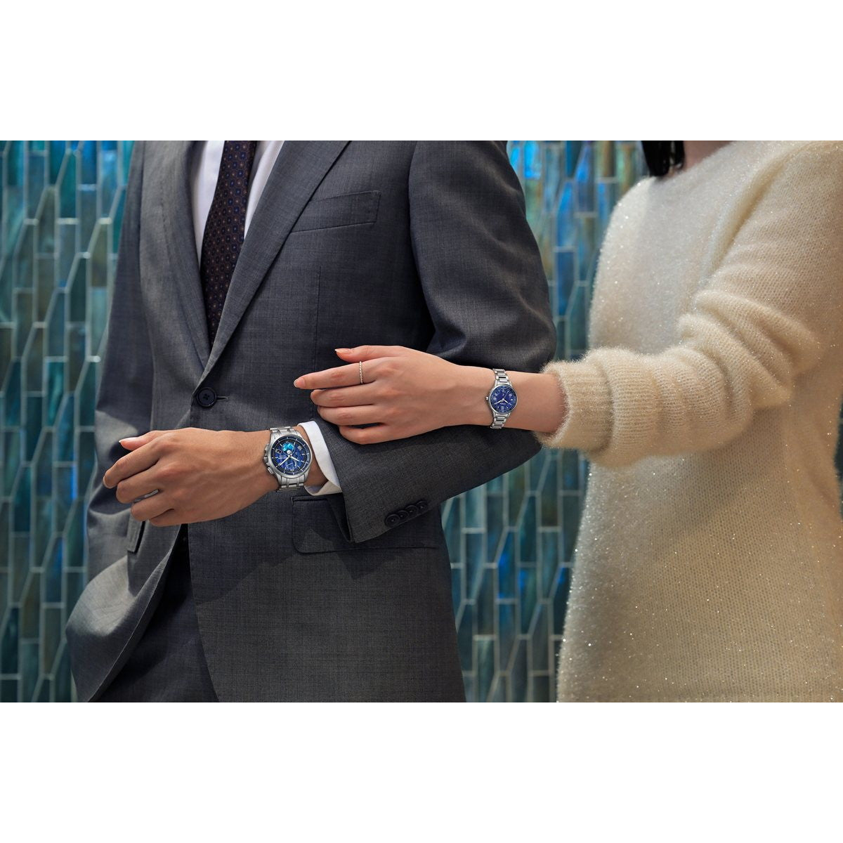 シチズン CITIZEN ATTESA ＆ xC エコドライブ 電波時計 限定 ペアモデル メンズ レディース BY1000-51L EC1160-71L DEAR Collection【2025 新作】