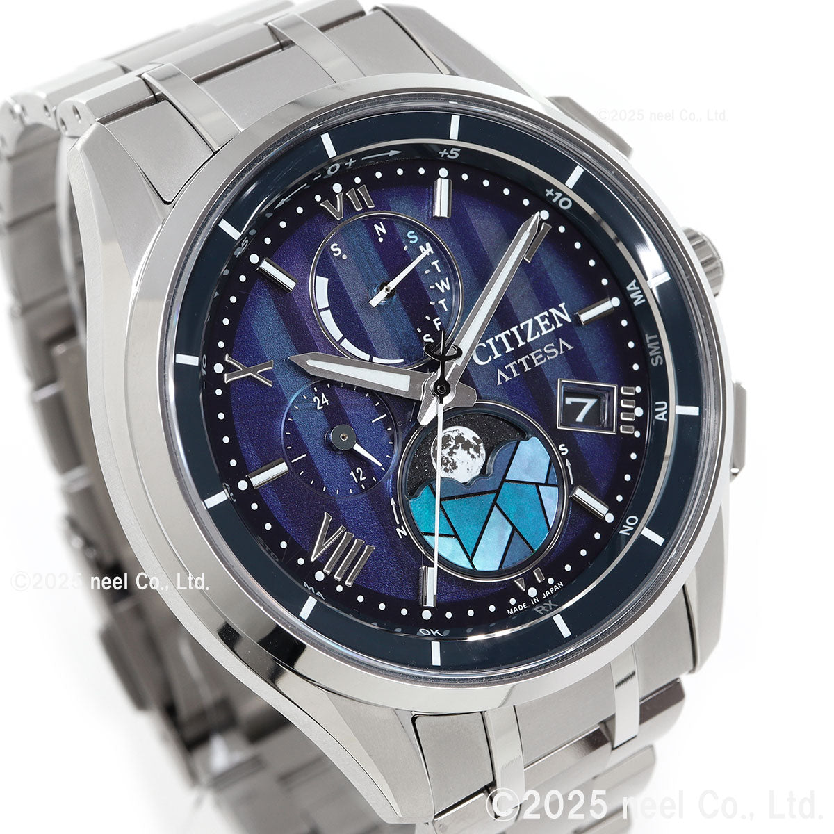 シチズン アテッサ CITIZEN ATTESA エコドライブ 電波時計 限定 腕時計 ペア メンズ ダイレクトフライト ムーンフェイズ BY1000-51L DEAR Collection【2025 新作】