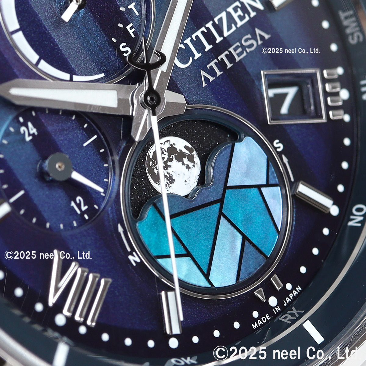 シチズン アテッサ CITIZEN ATTESA エコドライブ 電波時計 限定 腕時計 ペア メンズ ダイレクトフライト ムーンフェイズ BY1000-51L DEAR Collection【2025 新作】