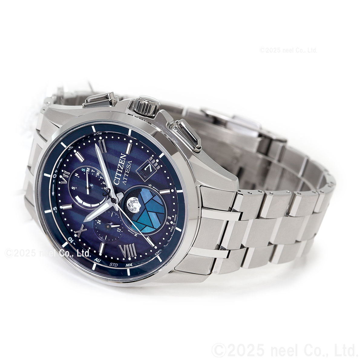 シチズン アテッサ CITIZEN ATTESA エコドライブ 電波時計 限定 腕時計 ペア メンズ ダイレクトフライト ムーンフェイズ BY1000-51L DEAR Collection【2025 新作】