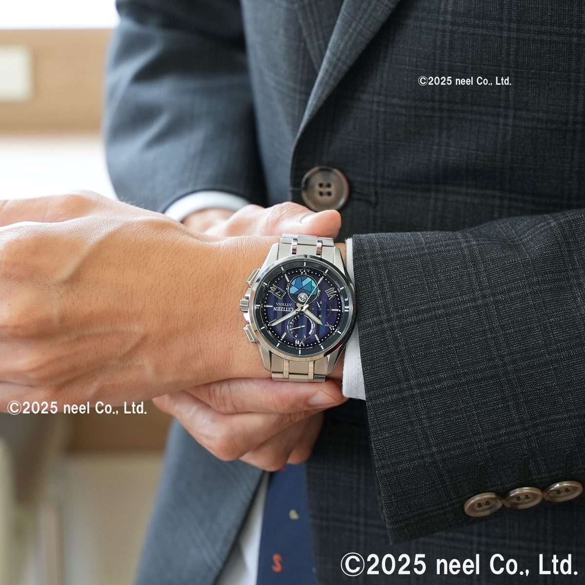 シチズン アテッサ CITIZEN ATTESA エコドライブ 電波時計 限定 腕時計 ペア メンズ ダイレクトフライト ムーンフェイズ BY1000-51L DEAR Collection【2025 新作】