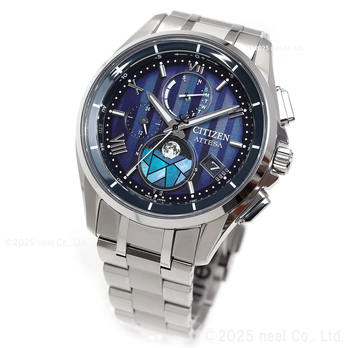 シチズン アテッサ CITIZEN ATTESA エコドライブ 電波時計 限定 腕時計 ペア メンズ ダイレクトフライト ムーンフェイズ BY1000-51L DEAR Collection【2025 新作】