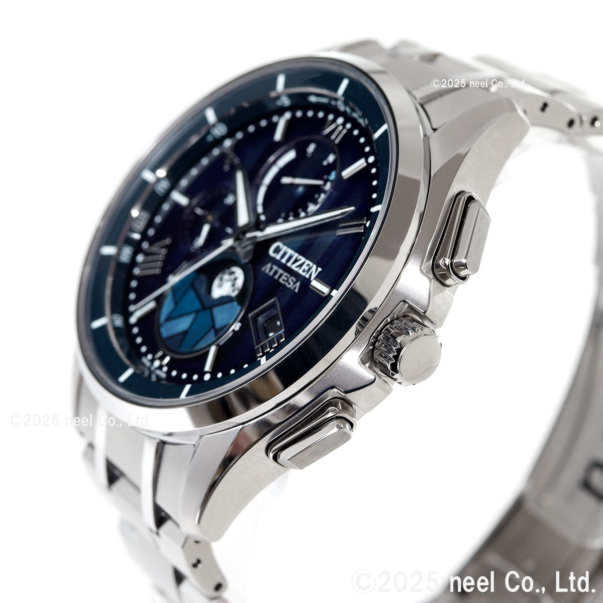 シチズン アテッサ CITIZEN ATTESA エコドライブ 電波時計 限定 腕時計 ペア メンズ ダイレクトフライト ムーンフェイズ BY1000-51L DEAR Collection【2025 新作】