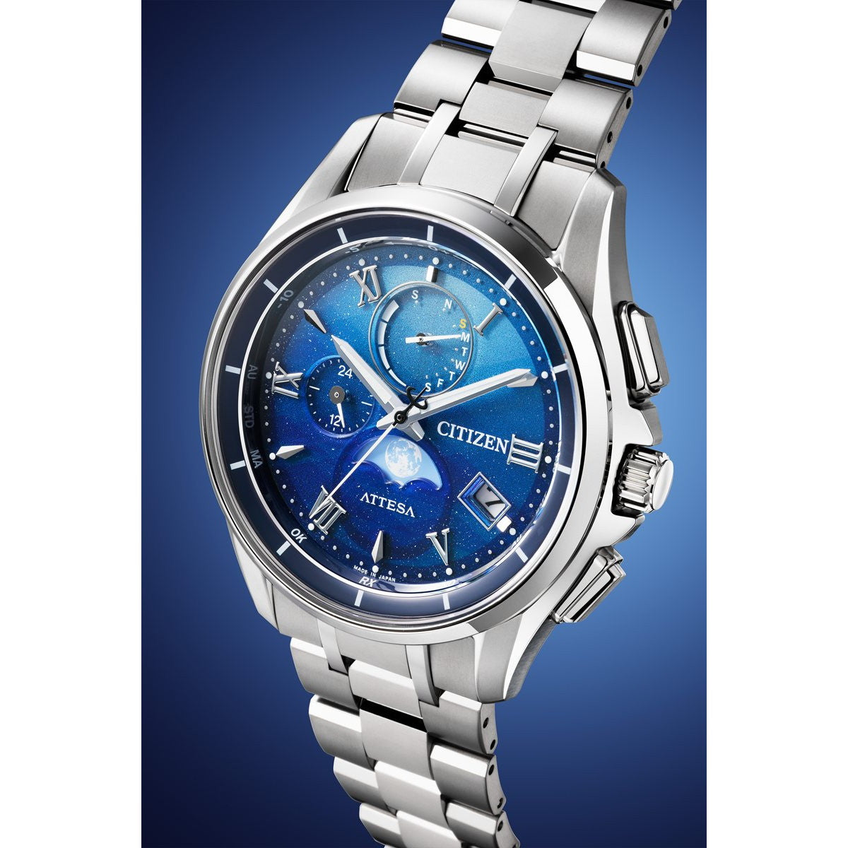 シチズン アテッサ CITIZEN ATTESA エコドライブ 電波時計 DEAR Collection 限定 腕時計 ペア メンズ ダイレクトフライト ムーンフェイズ BY1000-69L Limited Pair Model【2026 新作】