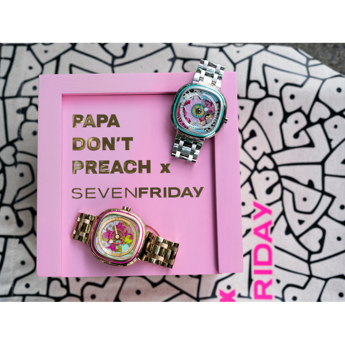 セブンフライデー SEVENFRIDAY C2/01 C-Series PAPA DON'T PREACH コラボモデル 腕時計 メンズ レディース