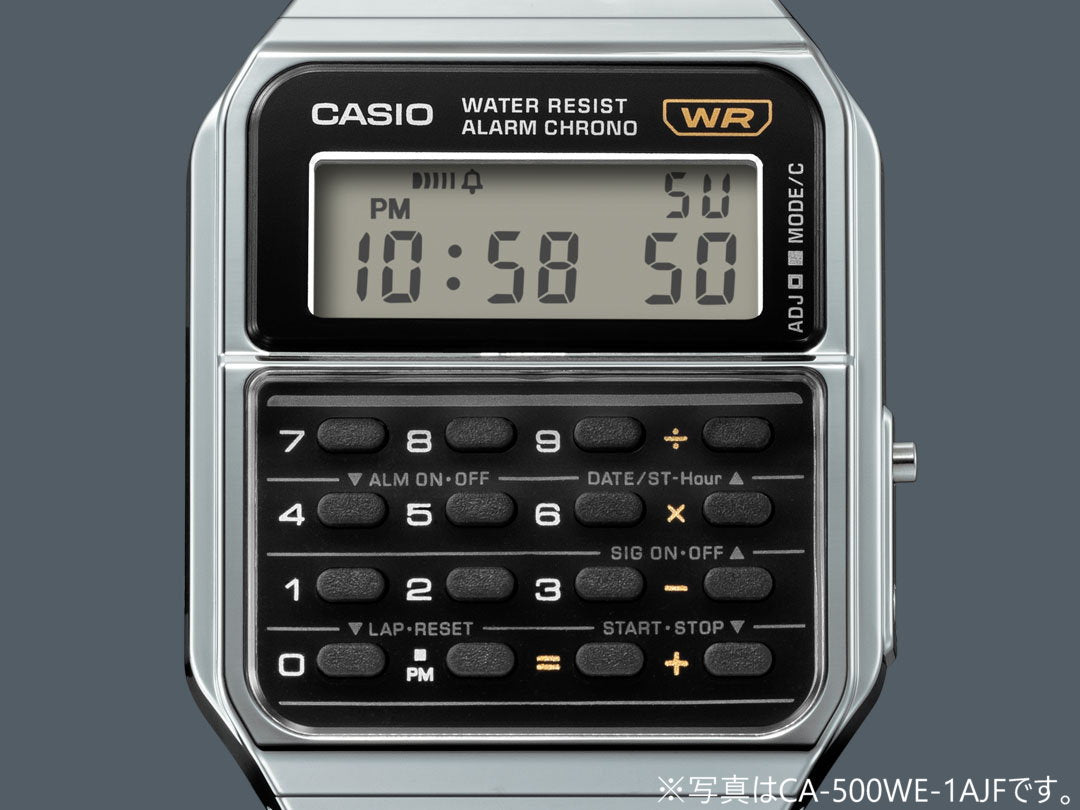 スタンダード STANDARD カシオ CASIO 限定モデル デジタル 腕時計 CA-500WEG-1AJF 電卓デザイン ゴールド【2023 新作】