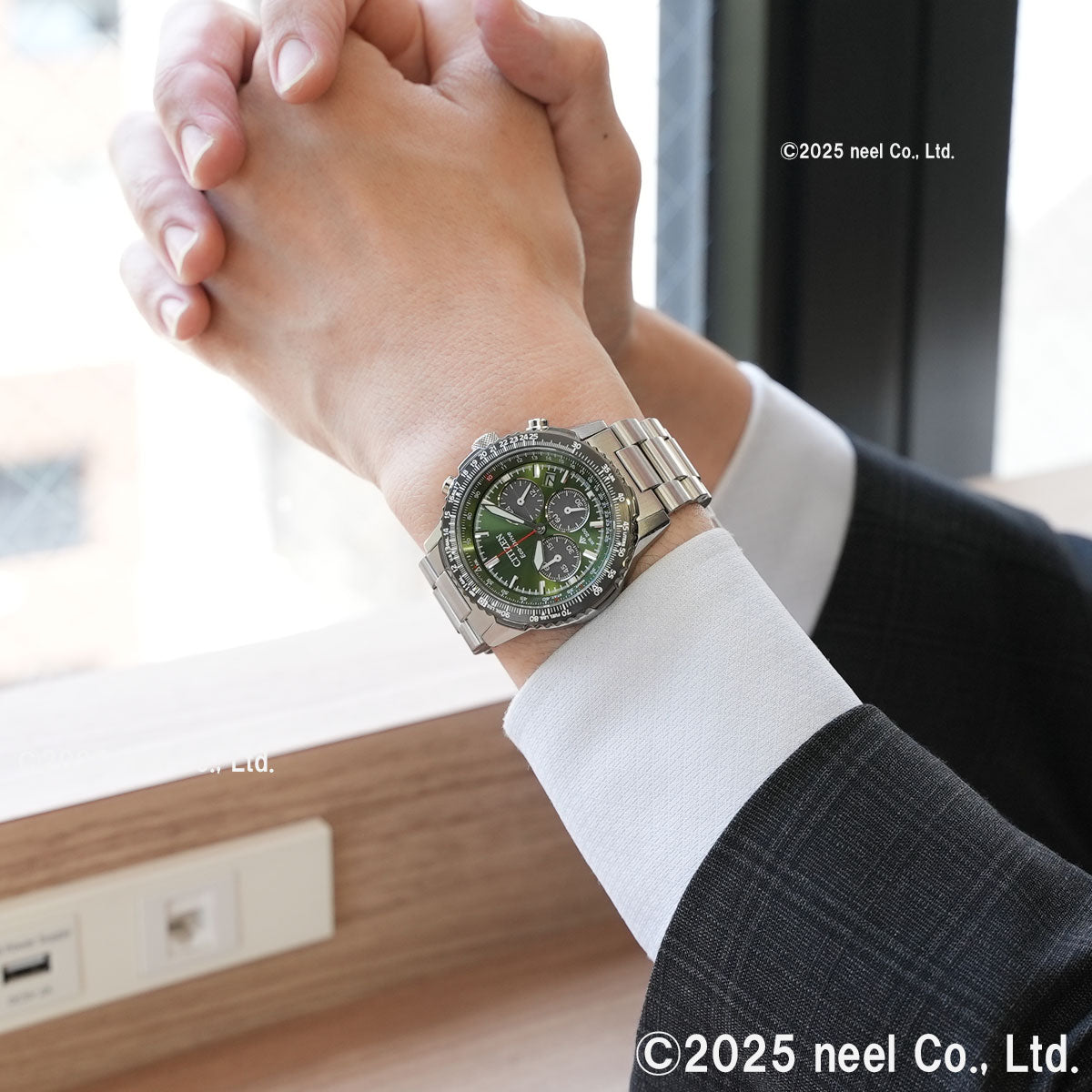 シチズン プロマスター スカイ CITIZEN PROMASTER SKY エコドライブ 電波時計 腕時計 メンズ CA4664-60W カーキ【2025 新作】