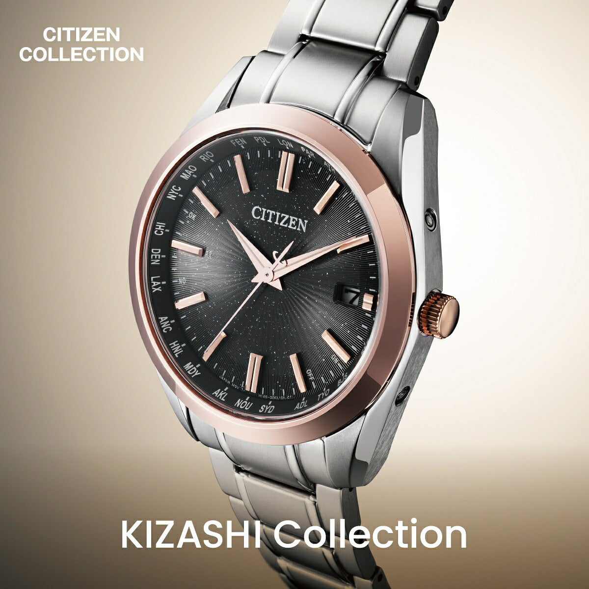 シチズンコレクション CITIZEN COLLECTION エコドライブ 電波時計 限定モデル ダイレクトフライト 腕時計 メンズ CB0264-55E KIZASHI COLLECTION【2026 新作】