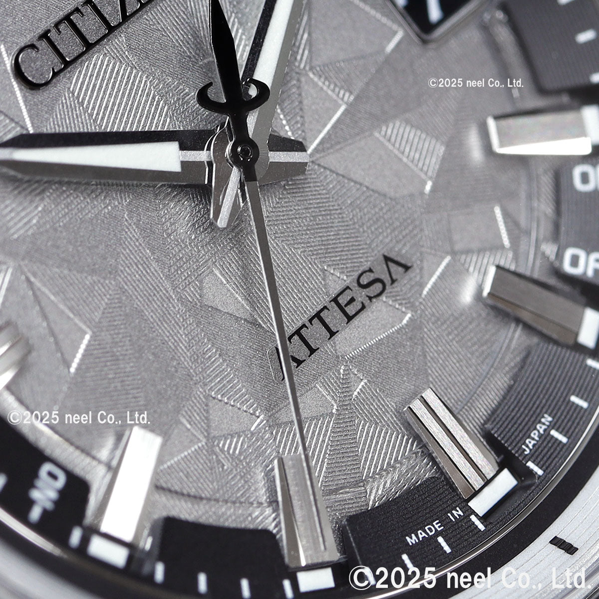 シチズン アテッサ CITIZEN ATTESA エコドライブ 電波時計 限定 腕時計 メンズ CB0284-66A ダイレクトフライト ACT Line Platinum Shine Collection