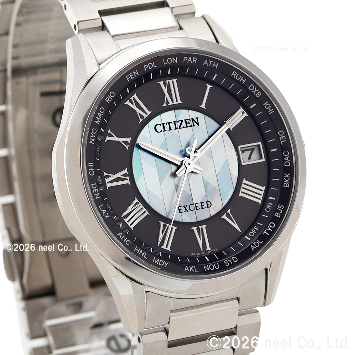 シチズン エクシード CITIZEN EXCEED エコドライブ 電波時計 ダイレクトフライト 「誓いの矢」 限定モデル 腕時計 メンズ CB1110-70W 蟇目鏑矢【2026 新作】