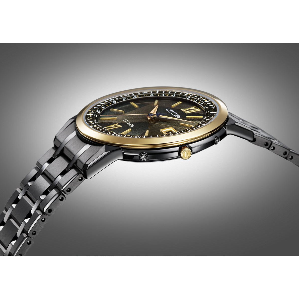 シチズン エクシード CITIZEN EXCEED エコドライブ 電波時計 限定 腕時計 メンズ CB1147-61E ダイレクトフライト LIGHT in BLACK Eco-Drive 50th Anniversary Edition【2026 新作】