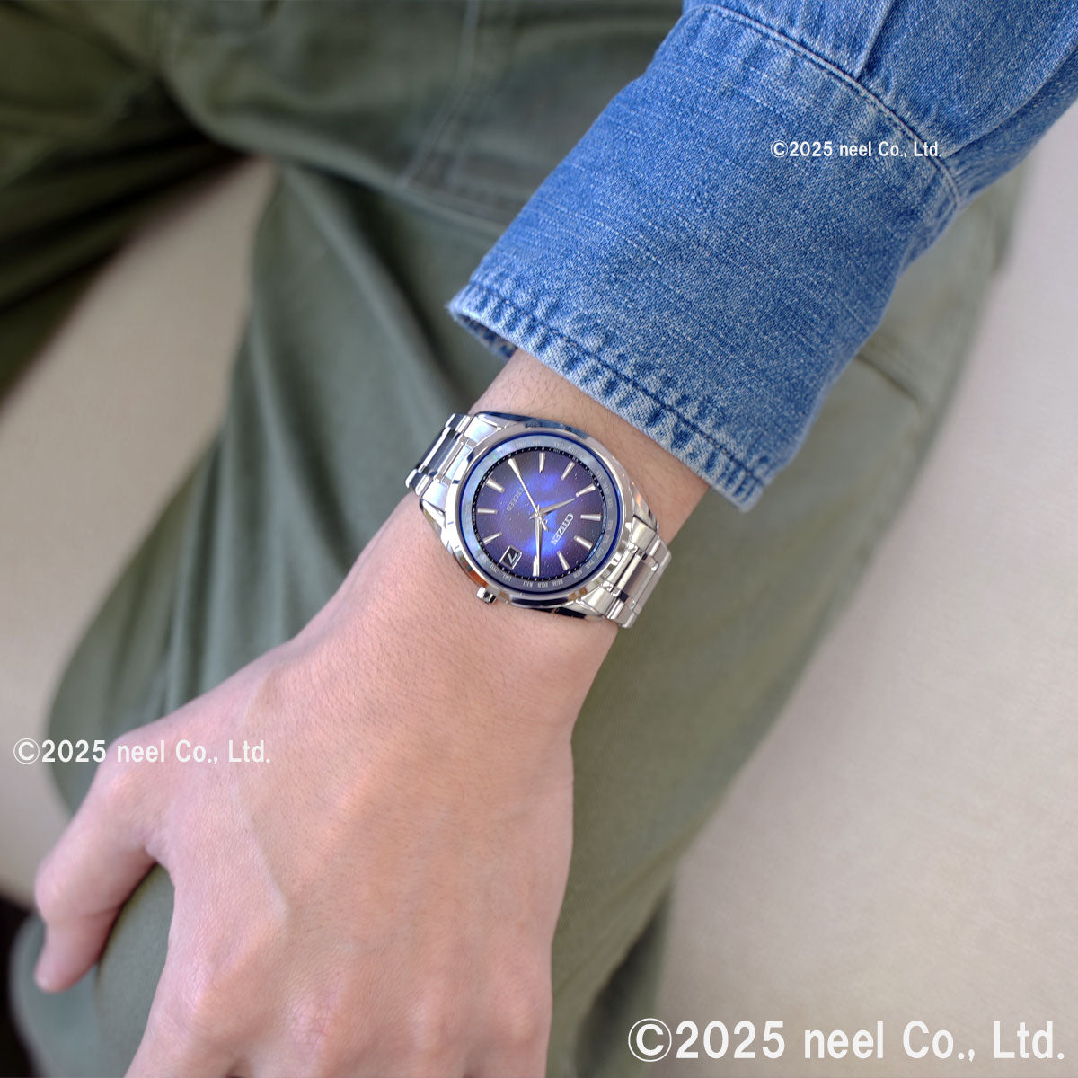 シチズン エクシード CITIZEN EXCEED エコドライブ 電波時計 限定モデル 腕時計 メンズ CB1150-75L ダイレクトフライト UNITE with BLUE【2025 新作】