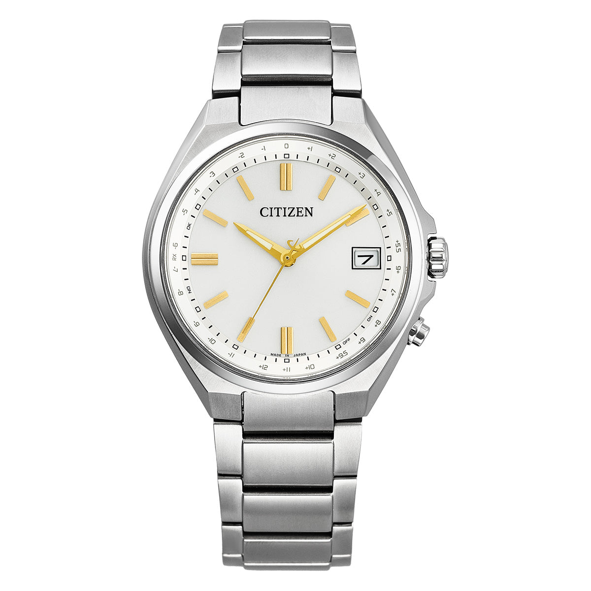 シチズンコレクション CITIZEN COLLECTION エコドライブ 電波時計 ダイレクトフライト 腕時計 メンズ CB1160-55A アイボリー【2026 新作】