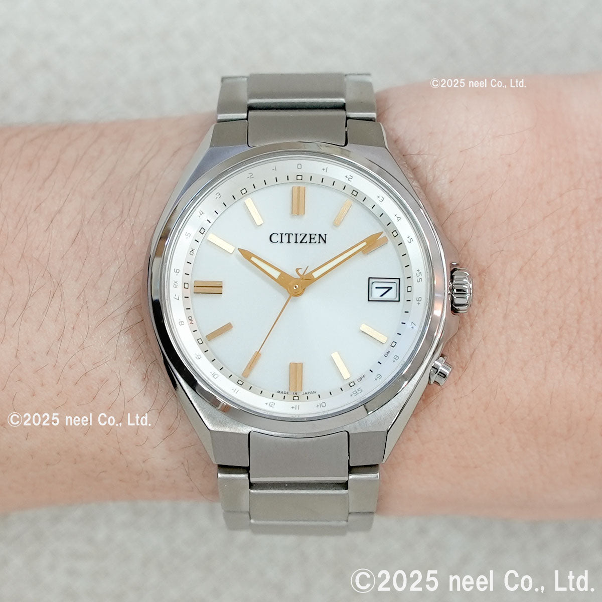 シチズンコレクション CITIZEN COLLECTION エコドライブ 電波時計 ダイレクトフライト 腕時計 メンズ CB1160-55A アイボリー【2026 新作】