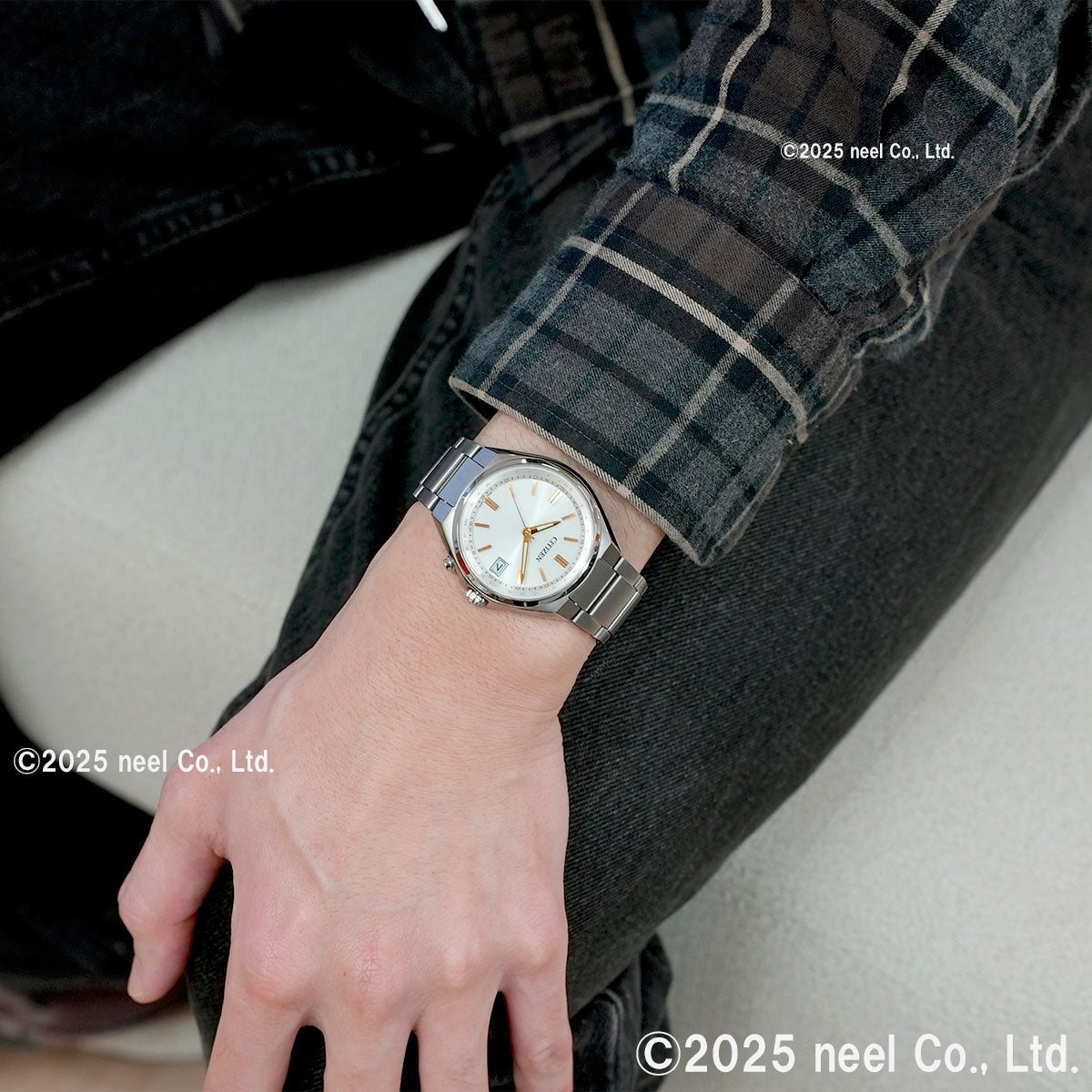 シチズンコレクション CITIZEN COLLECTION エコドライブ 電波時計 ダイレクトフライト 腕時計 メンズ CB1160-55A アイボリー【2026 新作】