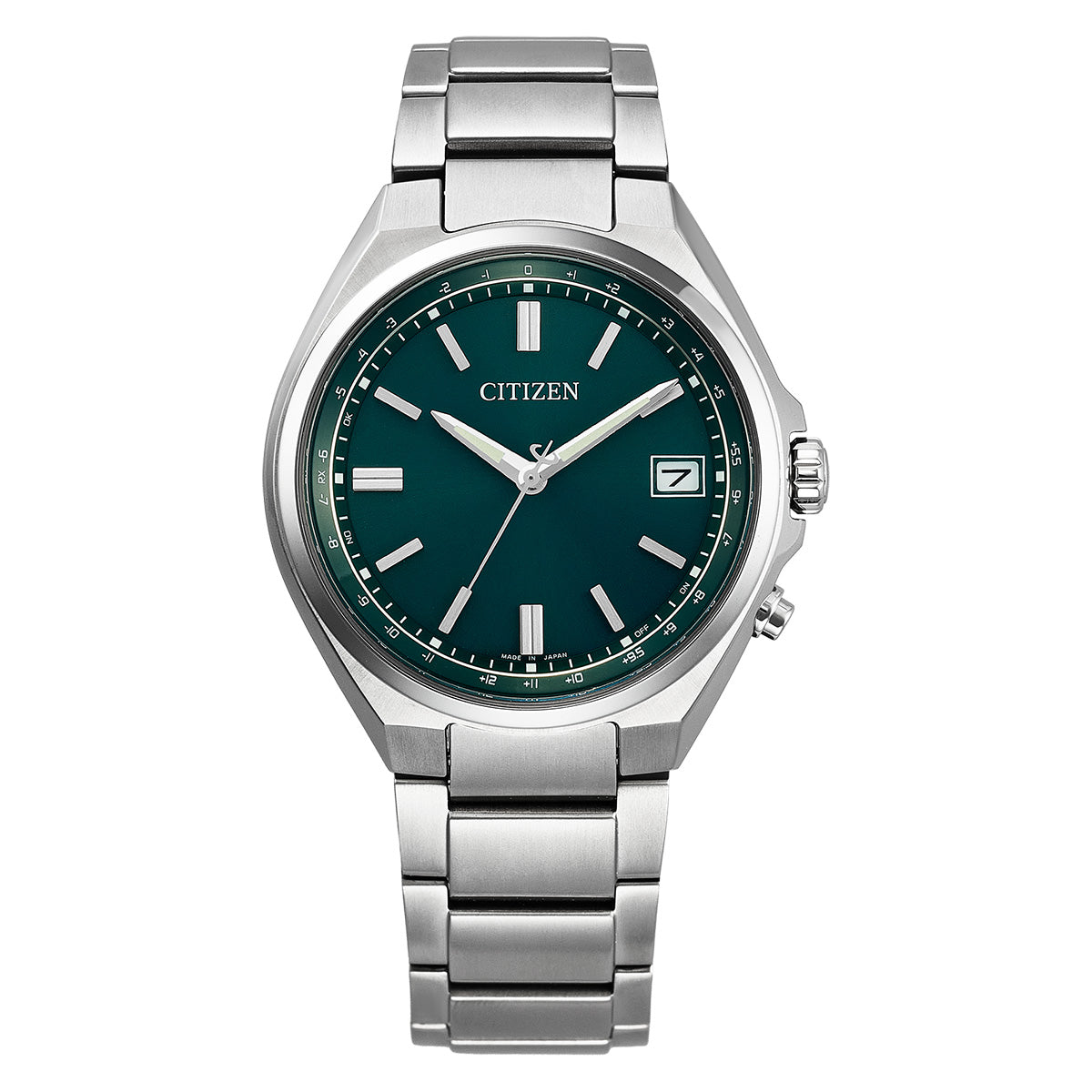 シチズンコレクション CITIZEN COLLECTION エコドライブ 電波時計 ダイレクトフライト 腕時計 メンズ CB1160-55W グリーン【2026 新作】