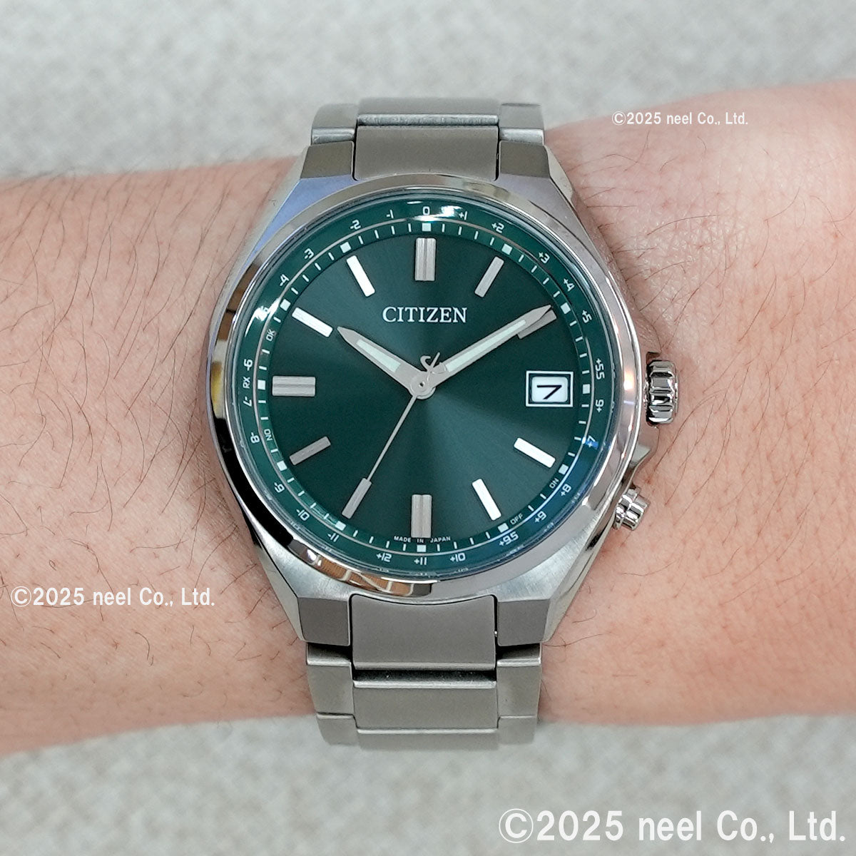 シチズンコレクション CITIZEN COLLECTION エコドライブ 電波時計 ダイレクトフライト 腕時計 メンズ CB1160-55W グリーン【2026 新作】