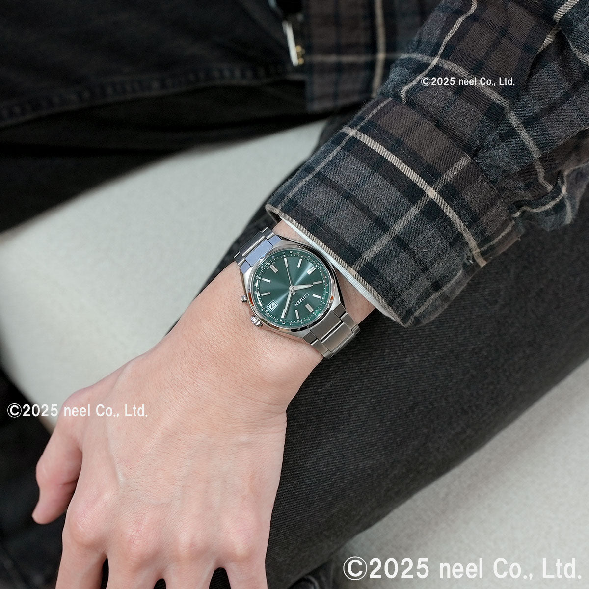 シチズンコレクション CITIZEN COLLECTION エコドライブ 電波時計 ダイレクトフライト 腕時計 メンズ CB1160-55W グリーン【2026 新作】