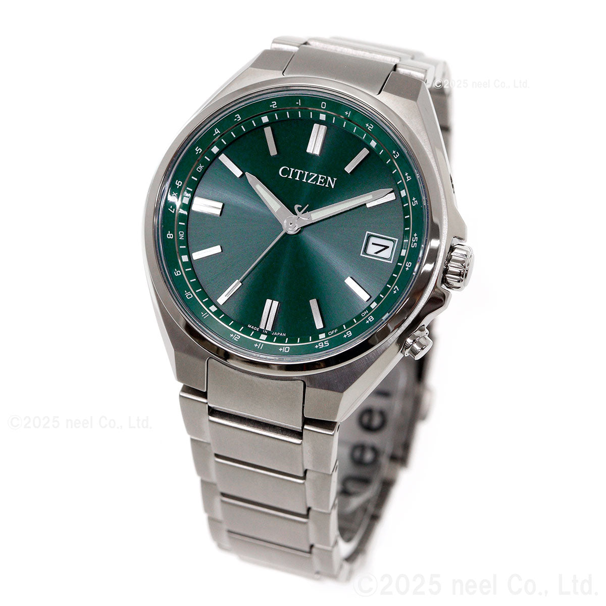 シチズンコレクション CITIZEN COLLECTION エコドライブ 電波時計 ダイレクトフライト 腕時計 メンズ CB1160-55W グリーン【2026 新作】