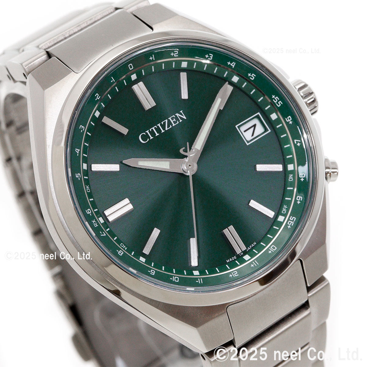 シチズンコレクション CITIZEN COLLECTION エコドライブ 電波時計 ダイレクトフライト 腕時計 メンズ CB1160-55W グリーン【2026 新作】