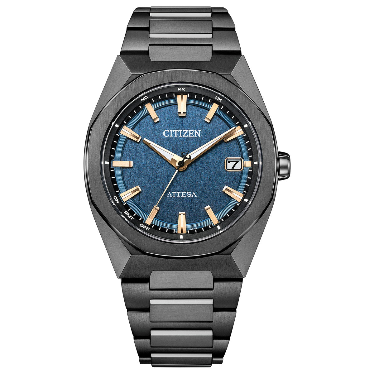 シチズン アテッサ CITIZEN ATTESA エコドライブ 電波時計 腕時計 メンズ CB3045-61L ダイレクトフライト ACT Line Black Titanium Series【2026 新作】