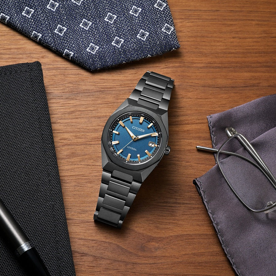 シチズン アテッサ CITIZEN ATTESA エコドライブ 電波時計 腕時計 メンズ CB3045-61L ダイレクトフライト ACT Line Black Titanium Series【2026 新作】