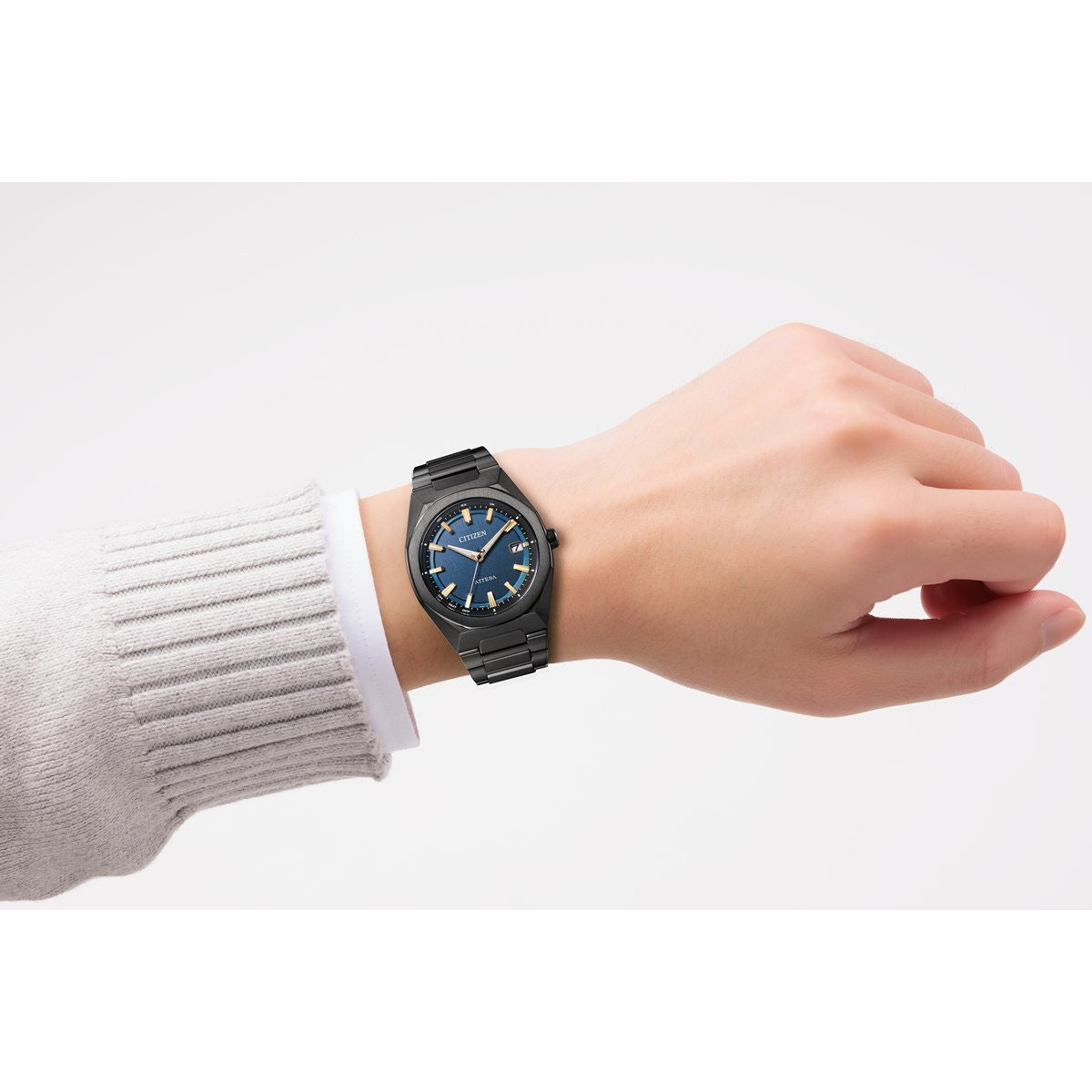 シチズン アテッサ CITIZEN ATTESA エコドライブ 電波時計 腕時計 メンズ CB3045-61L ダイレクトフライト ACT Line Black Titanium Series【2026 新作】