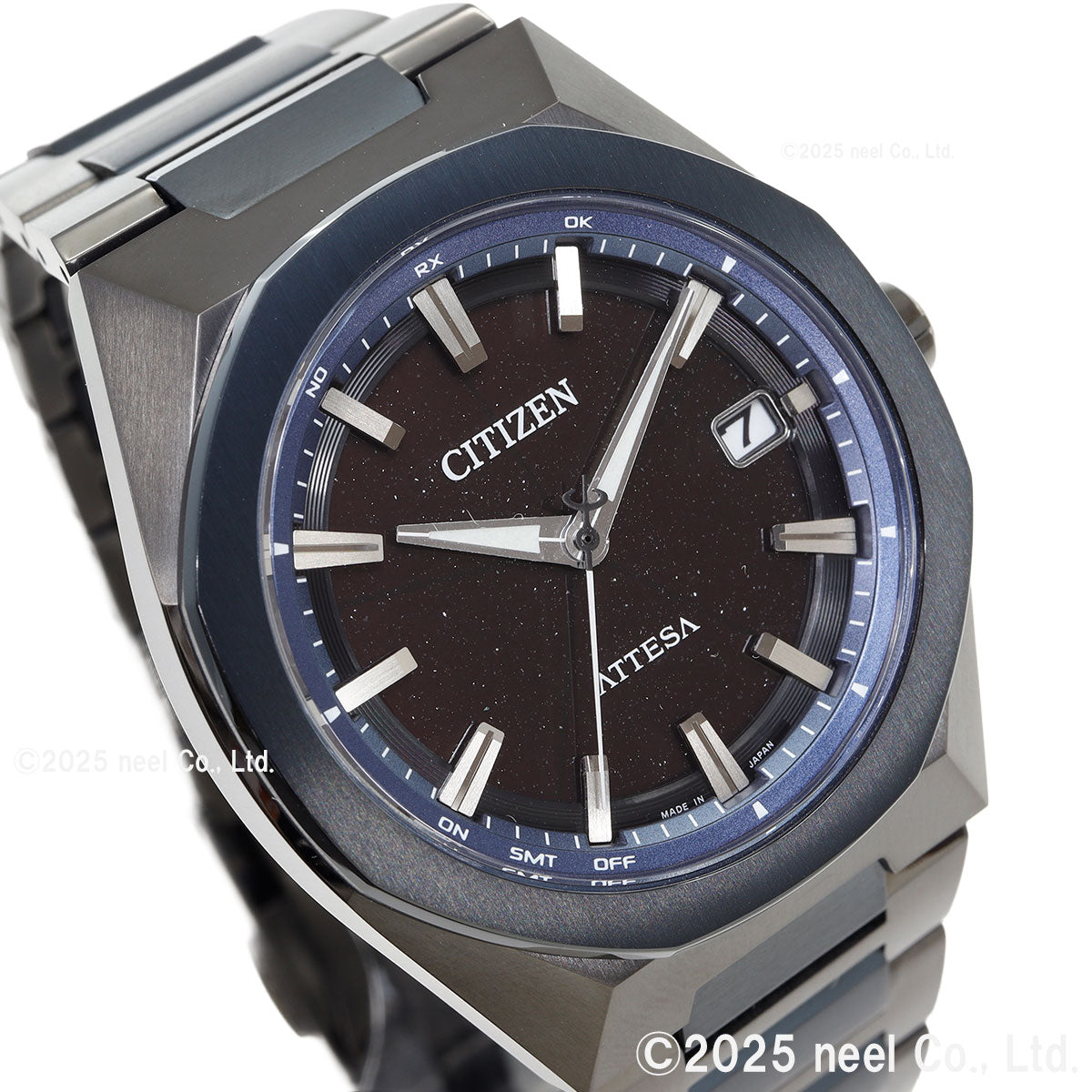シチズン アテッサ CITIZEN ATTESA エコドライブ 電波時計 限定 腕時計 CB3046-76E ダイレクトフライト ACT Line Blue Universe Collection 第2弾【2025 新作】