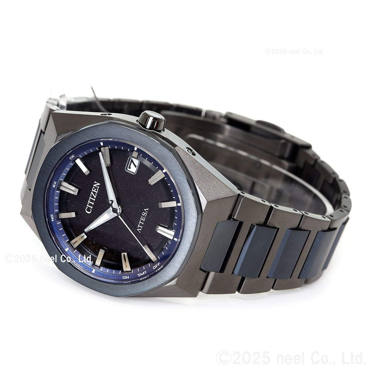 シチズン アテッサ CITIZEN ATTESA エコドライブ 電波時計 限定 腕時計 CB3046-76E ダイレクトフライト ACT Line Blue Universe Collection 第2弾【2025 新作】