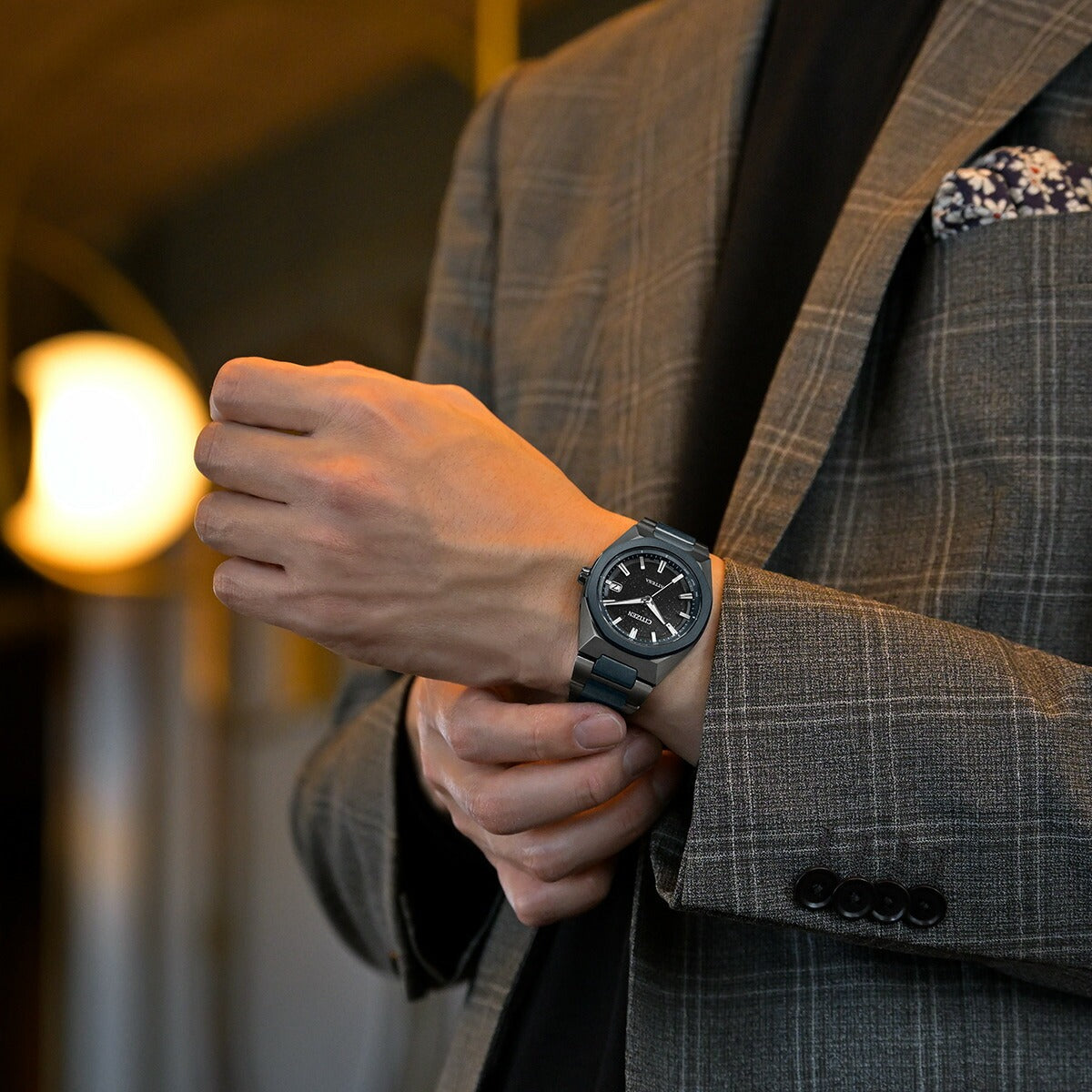 シチズン アテッサ CITIZEN ATTESA エコドライブ 電波時計 限定 腕時計 CB3046-76E ダイレクトフライト ACT Line Blue Universe Collection 第2弾【2025 新作】