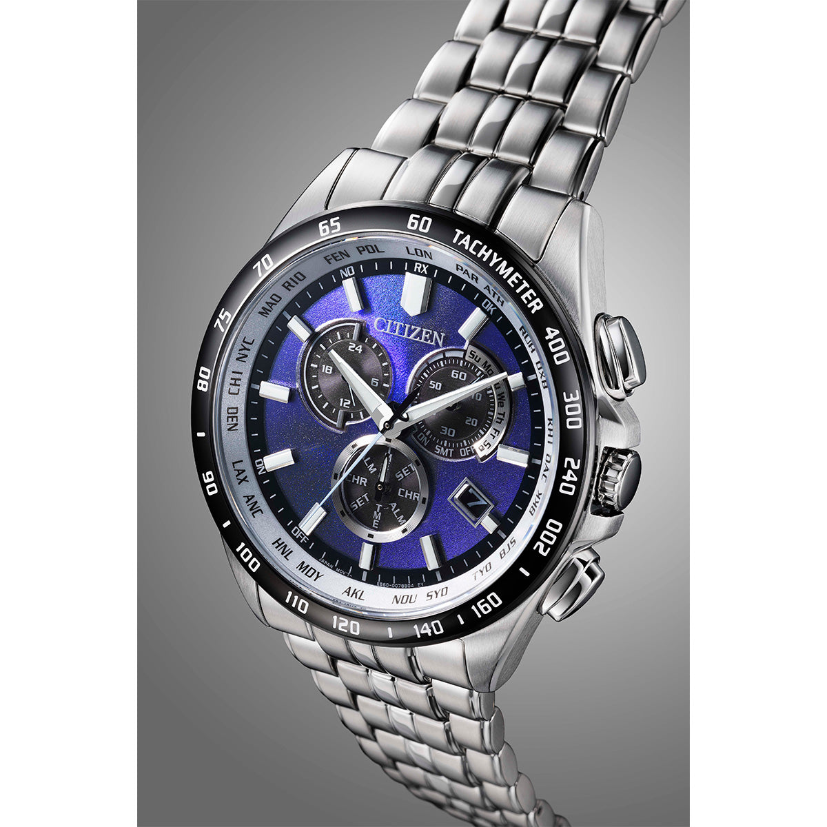 シチズンコレクション CITIZEN COLLECTION エコ ドライブ 電波時計 限定モデル 腕時計 メンズ ダイレクトフライト CB5874-81L UNITE with BLUE【2025 新作】