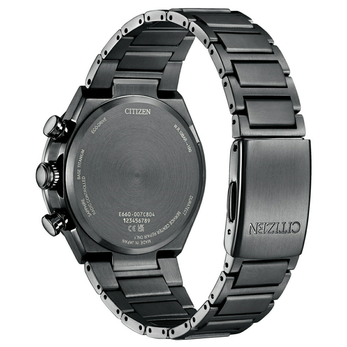 シチズン アテッサ エコドライブ 電波時計 CB5967-66L ダイレクトフライト 腕時計 メンズ CITIZEN ATTESA ACT Line Black Titanium【2024 新作】