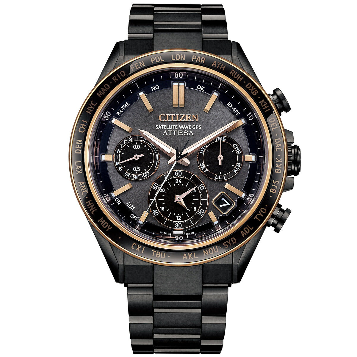 シチズン アテッサ CITIZEN ATTESA エコドライブ GPS衛星電波時計 腕時計 メンズ CC4074-61W ダブルダイレクトフライト ACT Line【2024 新作】