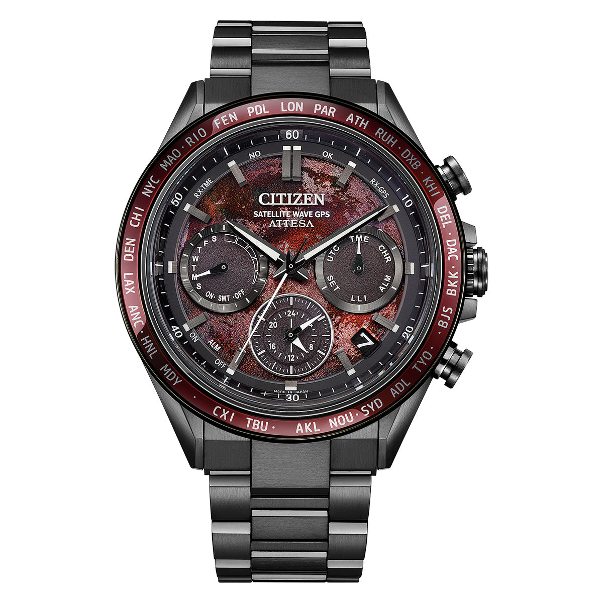 シチズン アテッサ CITIZEN ATTESA エコドライブ GPS衛星電波時計 限定 CC4077-71Z ダブルダイレクトフライト ACT Line Black Titanium Series【2026 新作】