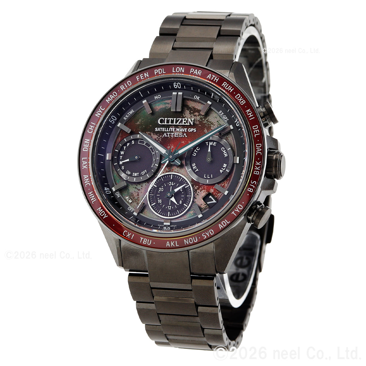 シチズン アテッサ CITIZEN ATTESA エコドライブ GPS衛星電波時計 限定 CC4077-71Z ダブルダイレクトフライト ACT Line Black Titanium Series【2026 新作】