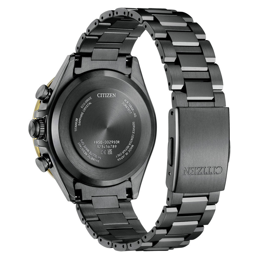 シチズン アテッサ CITIZEN ATTESA エコドライブ GPS衛星電波時計 限定 腕時計 メンズ CC4078-51E ダブルダイレクトフライト ACT Line LIGHT in BLACK Eco-Drive 50th Anniversary Edition【2026 新作】