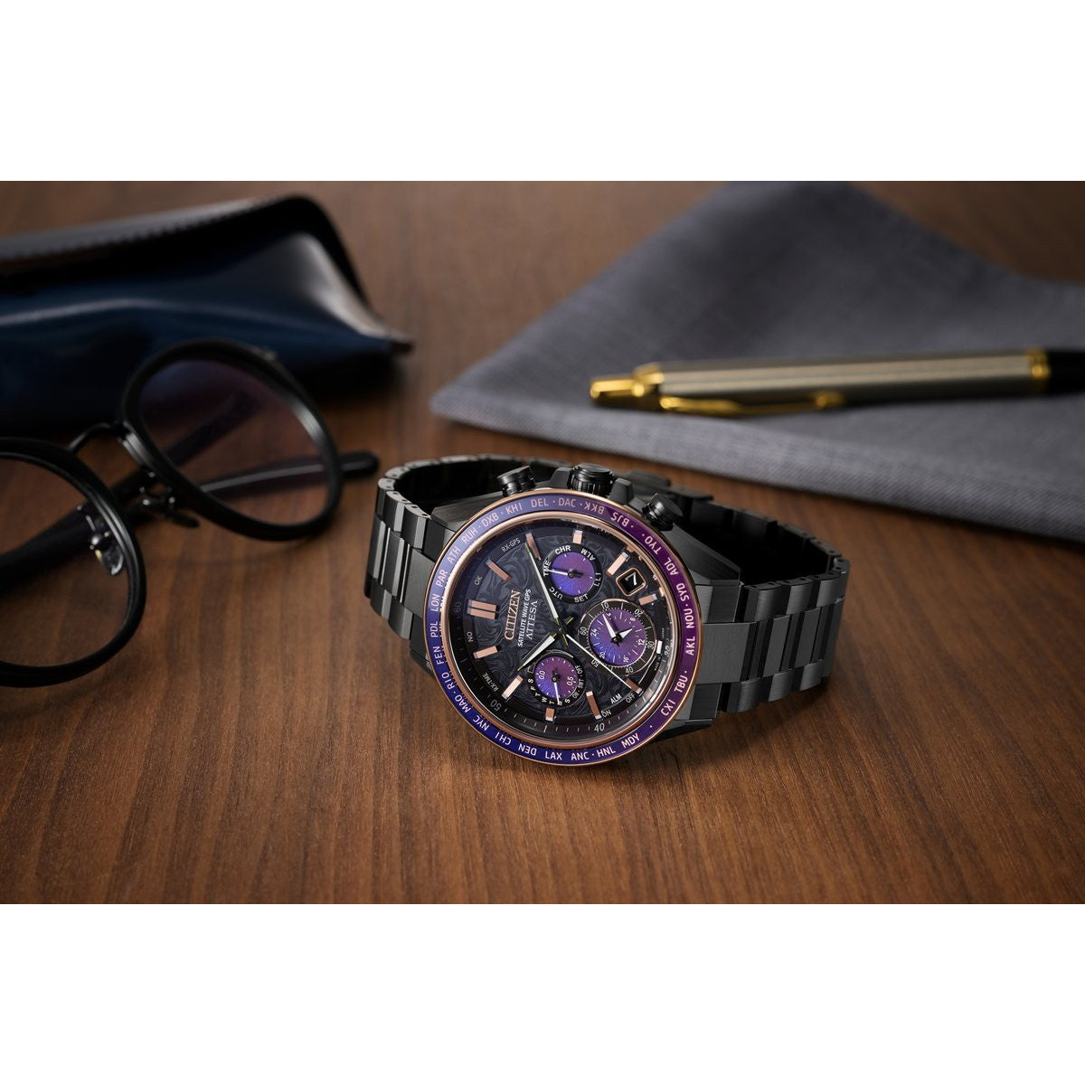 シチズン アテッサ CITIZEN ATTESA エコドライブ GPS衛星電波時計 Eco-Drive 50周年限定 腕時計 CC4085-81Z ダブルダイレクトフライト ACT Line【2026 新作】