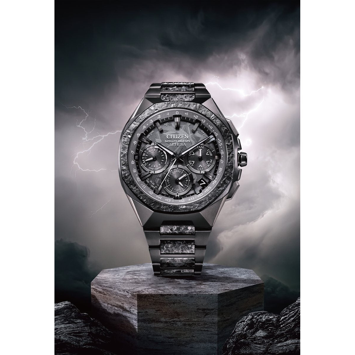 シチズン アテッサ CITIZEN ATTESA エコドライブ GPS衛星電波時計 限定 CC4107-80H ダブルダイレクトフライト ACT Line Black Titanium Series【2026 新作】