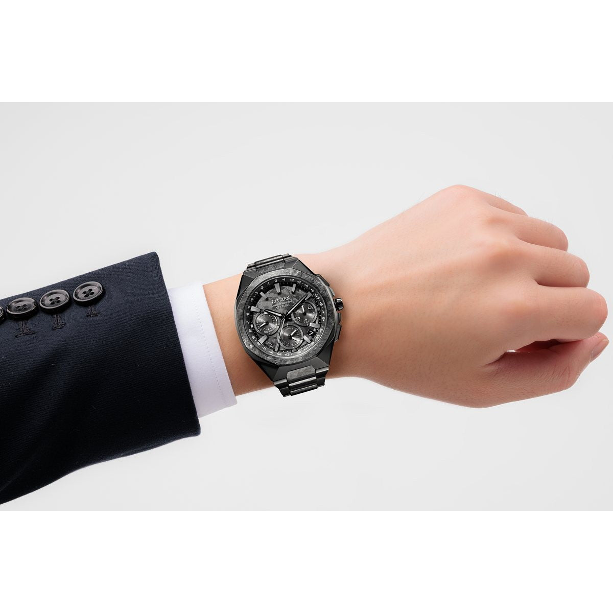 シチズン アテッサ CITIZEN ATTESA エコドライブ GPS衛星電波時計 限定 CC4107-80H ダブルダイレクトフライト ACT Line Black Titanium Series【2026 新作】