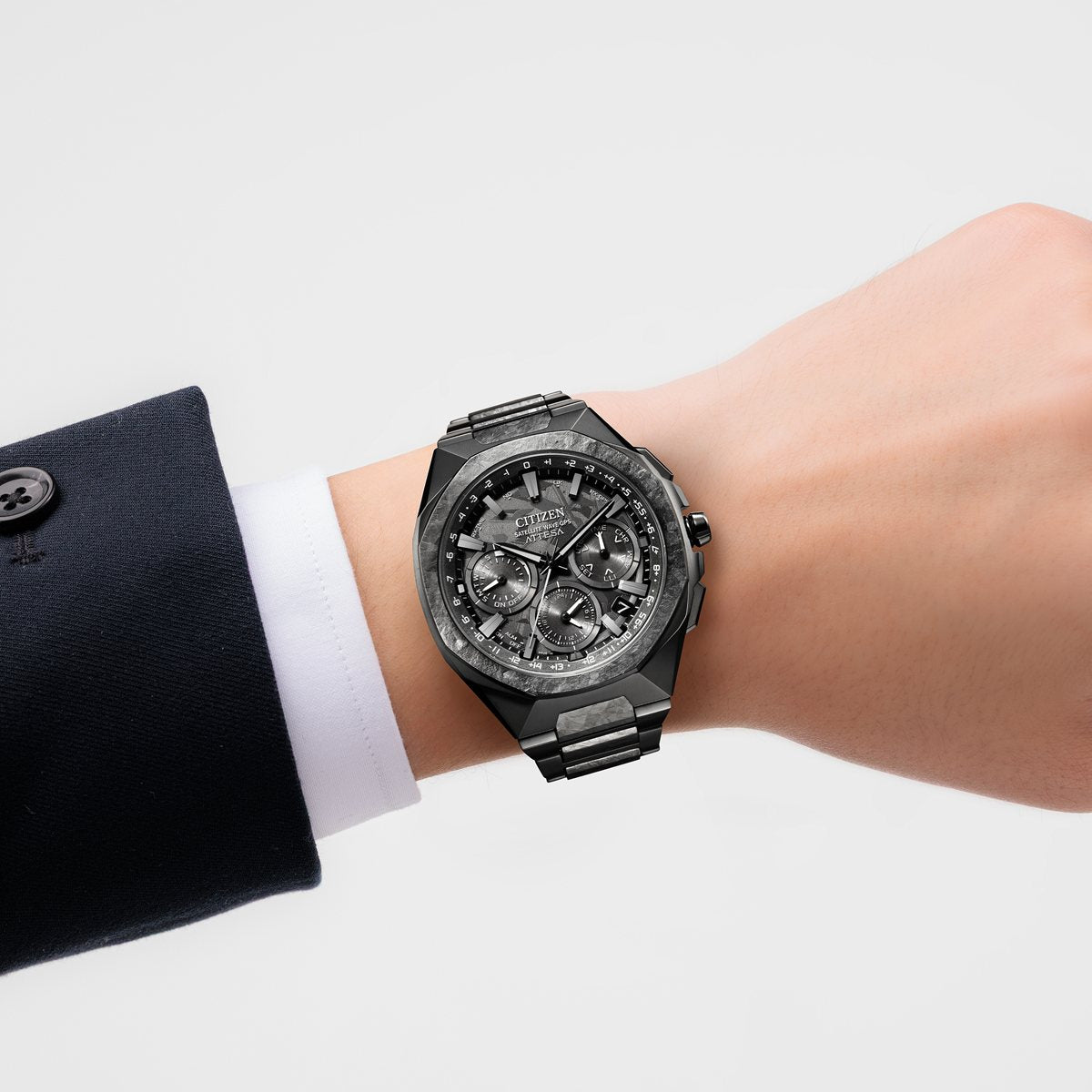 シチズン アテッサ CITIZEN ATTESA エコドライブ GPS衛星電波時計 限定 CC4107-80H ダブルダイレクトフライト ACT Line Black Titanium Series【2026 新作】