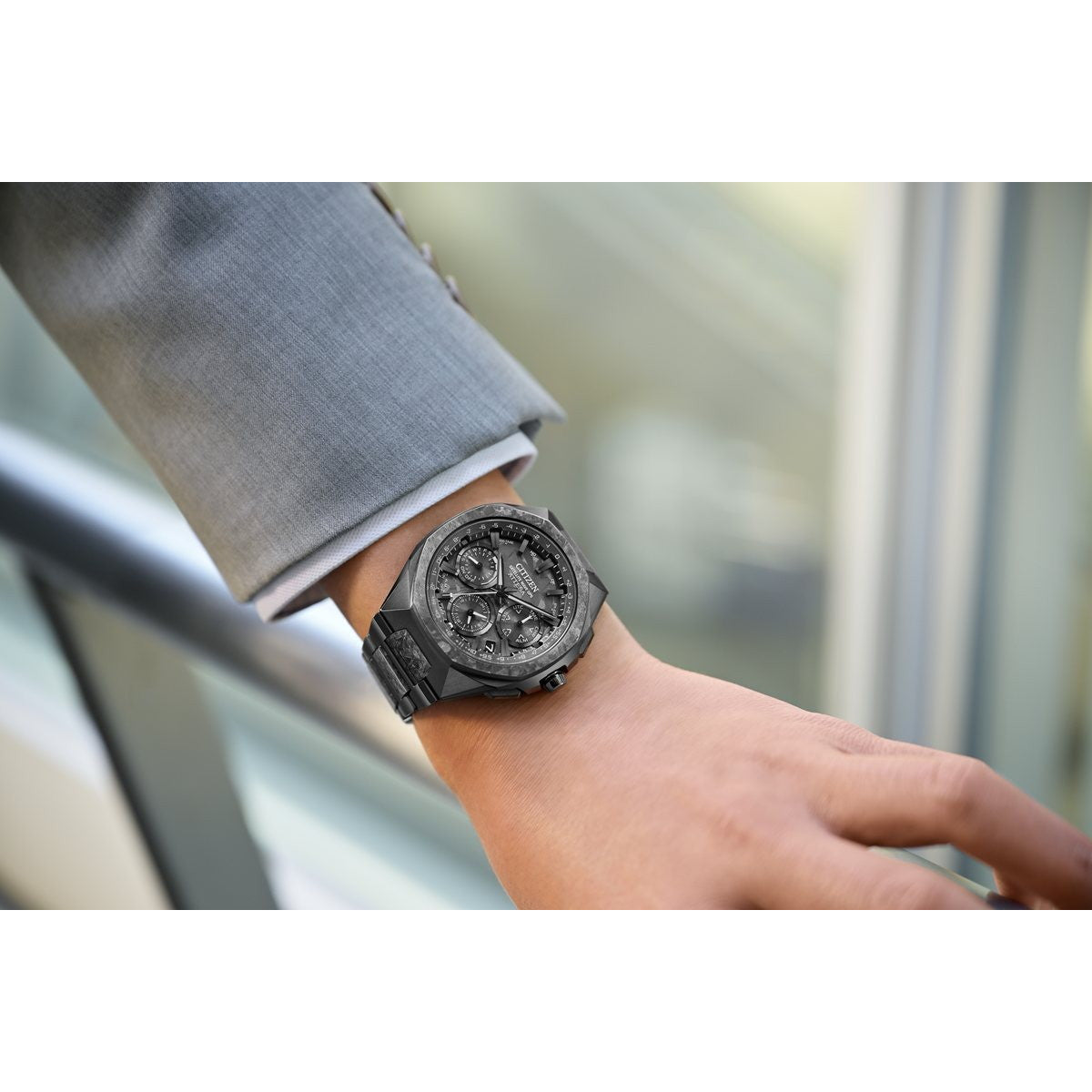 シチズン アテッサ CITIZEN ATTESA エコドライブ GPS衛星電波時計 限定 CC4107-80H ダブルダイレクトフライト ACT Line Black Titanium Series【2026 新作】